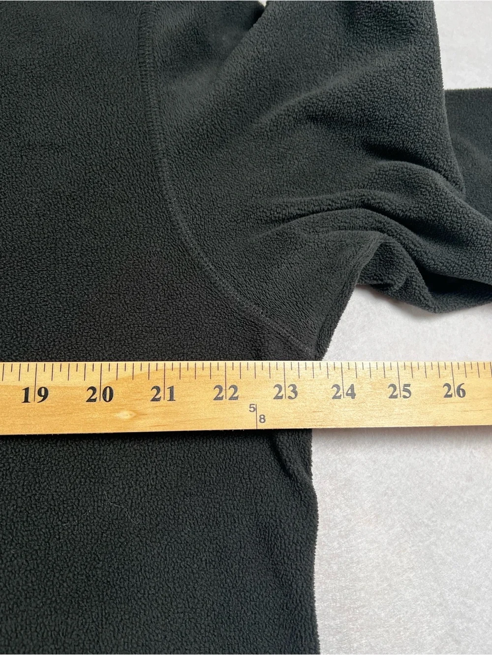 The North Face Men L Black Polartec Fleece 1/4 Zip Pullover Hiking Outdoor
